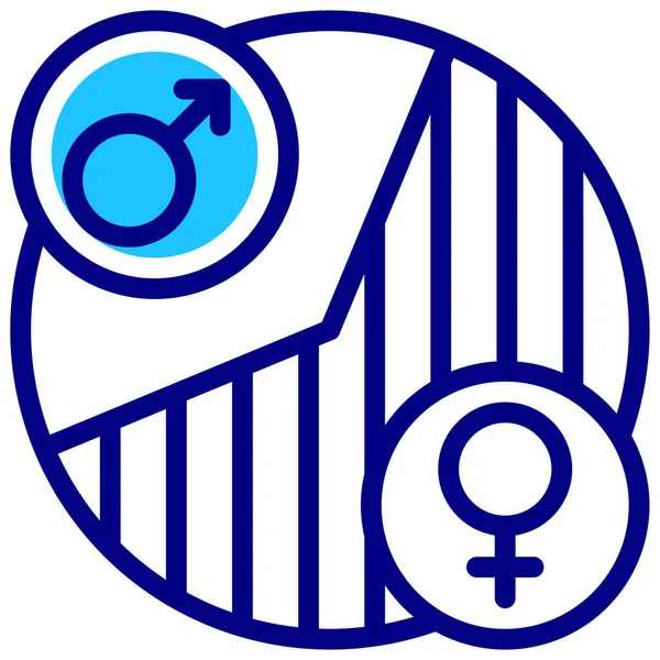 Gender Symbol Einfache Illustration — Stockvektor