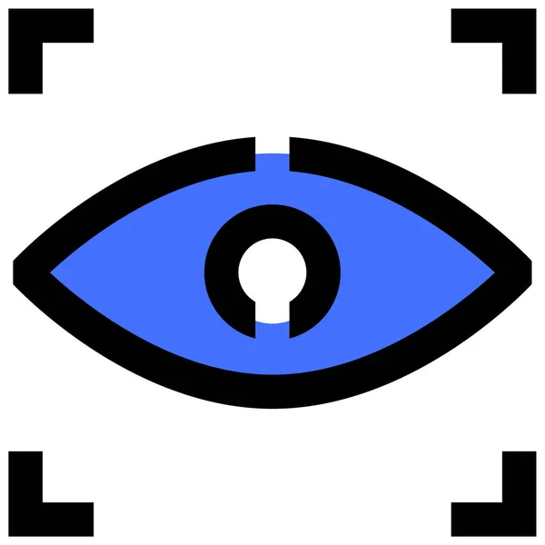 Auge Auge Web Symbol Einfache Illustration — Stockvektor