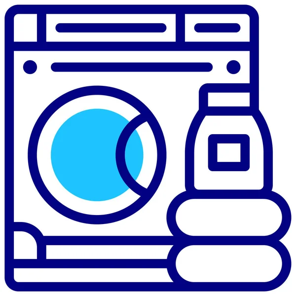 Wasmachine Eenvoudige Illustratie — Stockvector