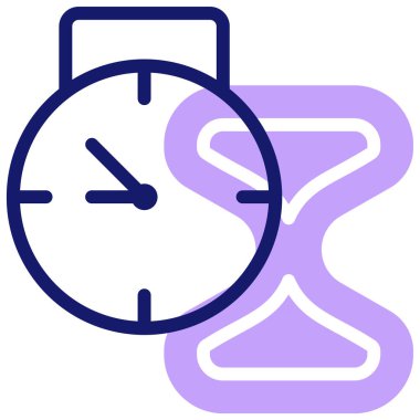 Saat. Web simgesi basit illüstrasyon