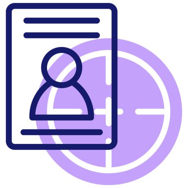 Kimlik kartı. Basit tasarım