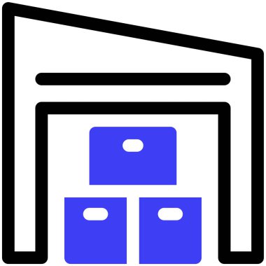 Arşiv. Web simgesi basit illüstrasyon