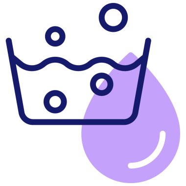 Su. Web simgesi basit illüstrasyon