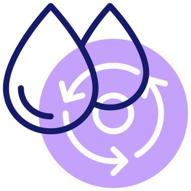 su damlası ikon vektör illüstrasyonu