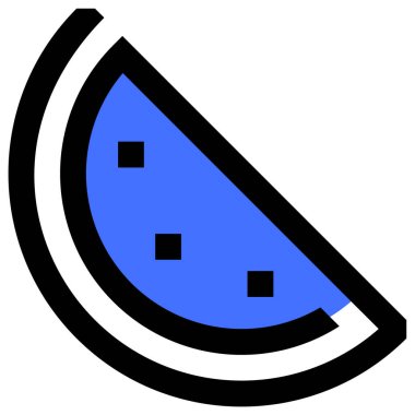 Karpuz. Web simgesi basit illüstrasyon 