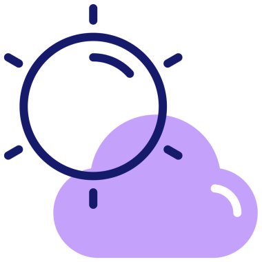 hava durumu web simgesi basit illüstrasyon