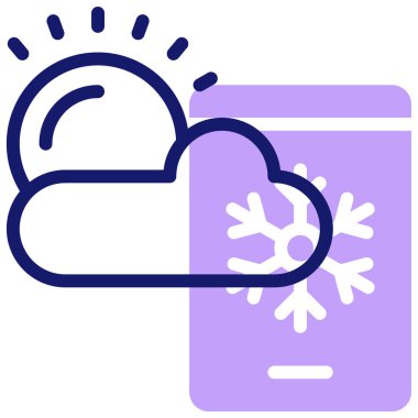 hava durumu web simgesi basit illüstrasyon