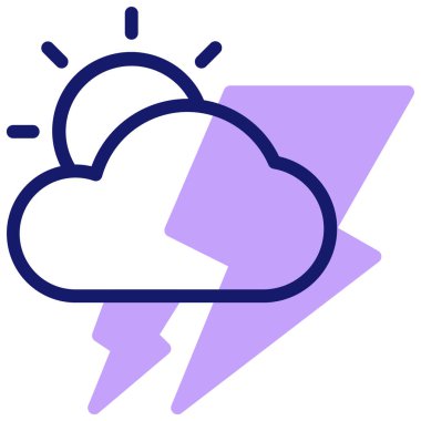 hava durumu web simgesi basit illüstrasyon