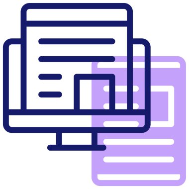 Web sitesi simgesi basit illüstrasyon