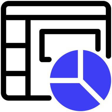 Web sitesi simgesi basit illüstrasyon