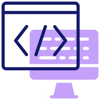 Web sitesi simgesi basit illüstrasyon