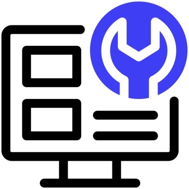 Web sitesi simgesi basit illüstrasyon