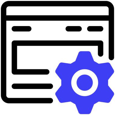 Web sitesi simgesi basit illüstrasyon