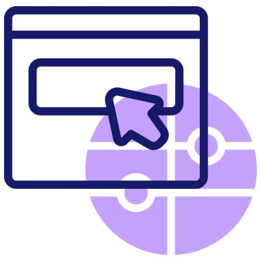 Web sitesi simgesi basit illüstrasyon