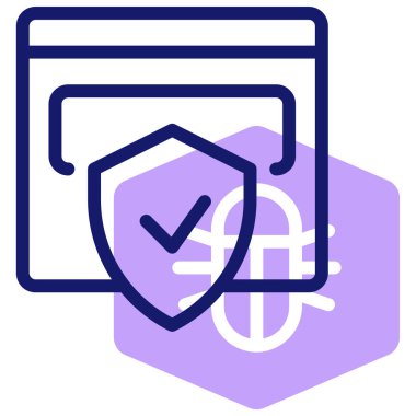 Web sitesi simgesi basit illüstrasyon