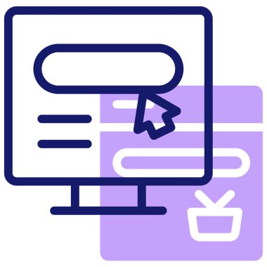 Web sitesi simgesi basit illüstrasyon