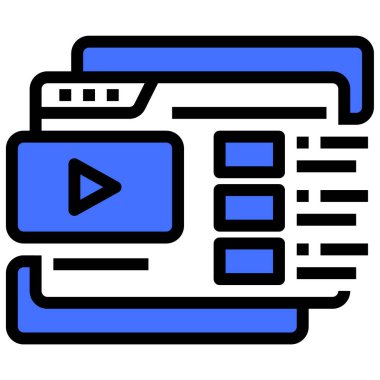 Web sitesi simgesi basit illüstrasyon