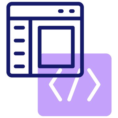 İnternet sitesi. Web simgesi basit illüstrasyon 