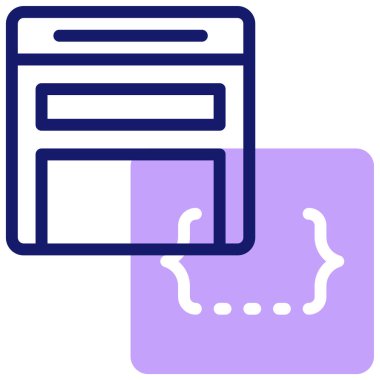 İnternet sitesi. Web simgesi basit illüstrasyon 