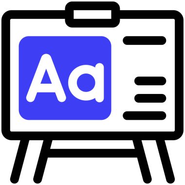 okul tahtalı karatahta, billboard, eğitim, öğrenim, reklam, vektör illüstrasyonu