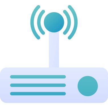 Kablosuz. Web simgesi basit illüstrasyon