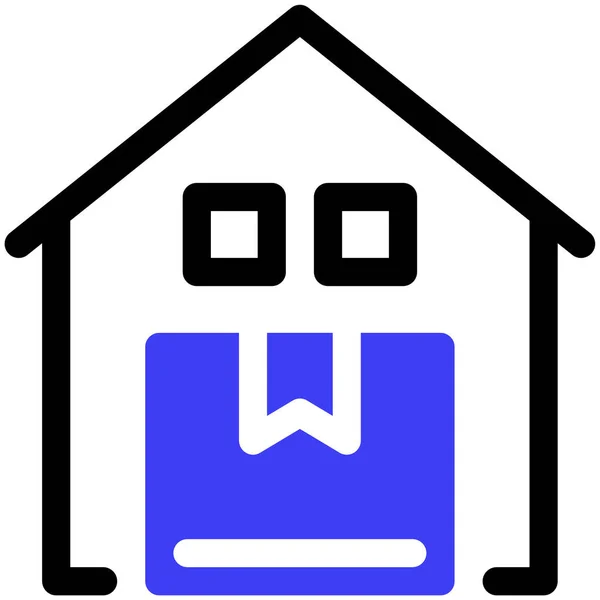 Hause Web Symbol Einfache Illustration — Stockvektor