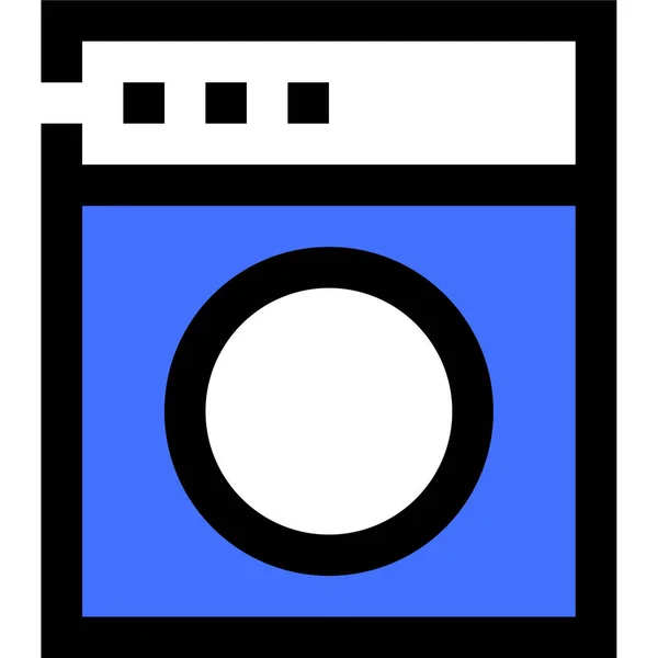 Wasmachine Eenvoudige Illustratie — Stockvector