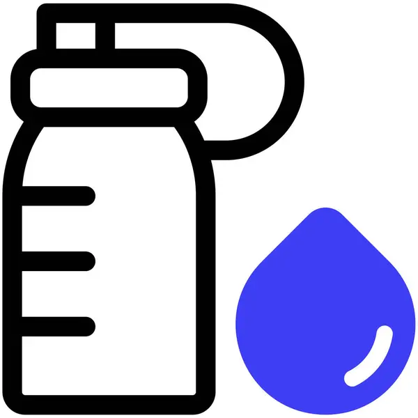 Water Bottle Simple Illustration — Stock Vector