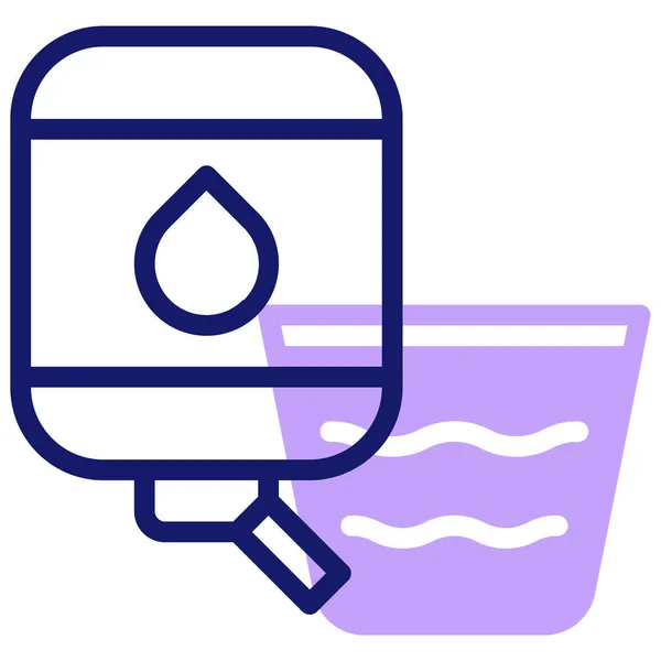 Agua Icono Web Ilustración Simple — Archivo Imágenes Vectoriales