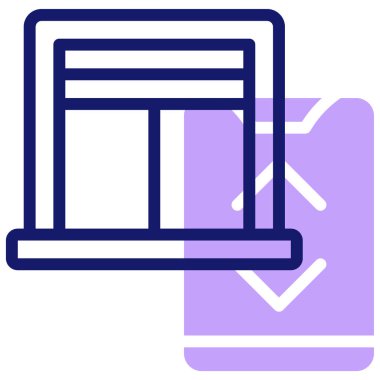 Açık kitap. Basit resimleme