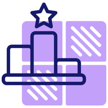 Otelde. Web simgesi basit illüstrasyon