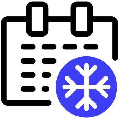 Takvim simgesi, vektör çizimi