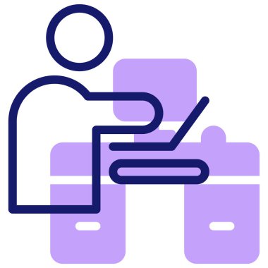 iş ve finans satırı vektör simgesi.