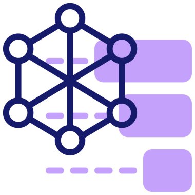 şebeke. Web simgesi basit illüstrasyon