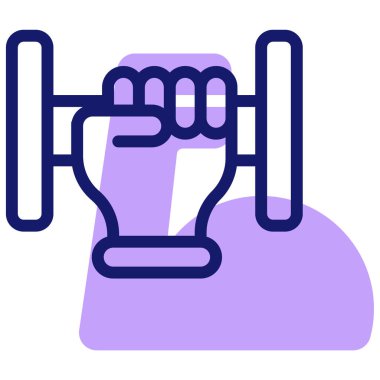 Dambıl. Web simgesi basit illüstrasyon