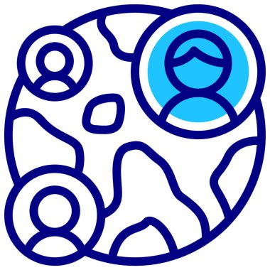 İnsan. Web simgesi basit illüstrasyon