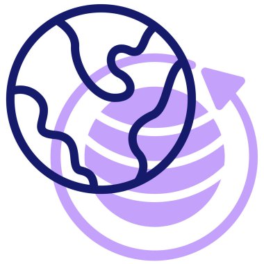 küresel ağ. Basit resimleme