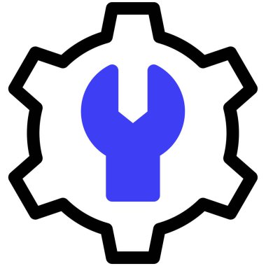 İngiliz anahtarı. Web simgesi basit illüstrasyon