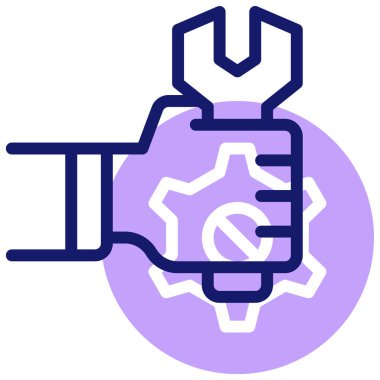 İngiliz anahtarı. Web simgesi basit illüstrasyon