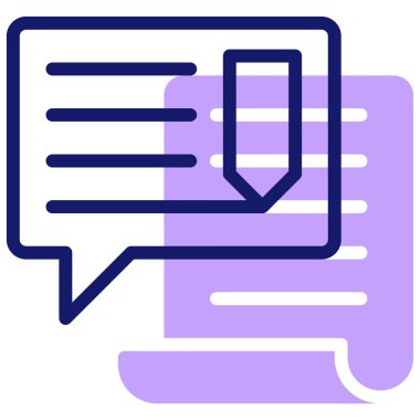 Konuş. Web simgesi basit illüstrasyon