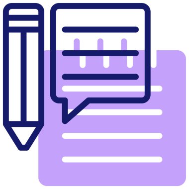 Belge. Web simgesi basit illüstrasyon