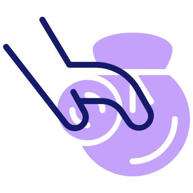 Para için. Web simgesi basit illüstrasyon