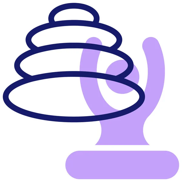 Ilustración Hermoso Caballo Púrpura — Vector de stock