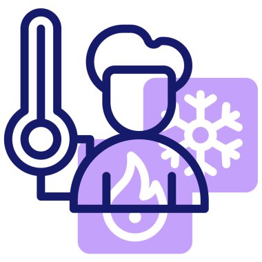 sıcaklık web simgesi basit tasarım