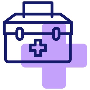 İlk yardım simgesi vektör illüstrasyonu