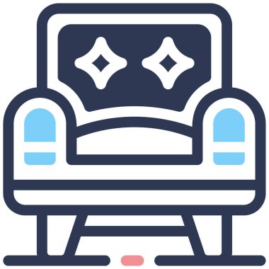 kanepe ağ simgesi vektör illüstrasyonu