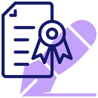 Sözleşme. Web simgesi basit illüstrasyon