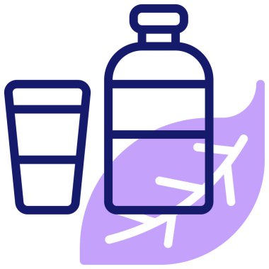 Su. Web simgesi basit illüstrasyon