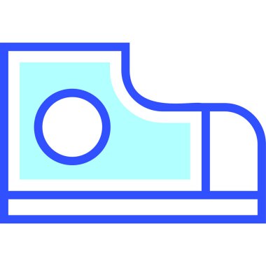 Sneaker web simgesi basit illüstrasyon