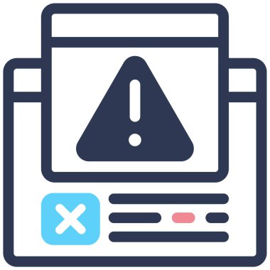 Alarm! Web simgesi basit illüstrasyon